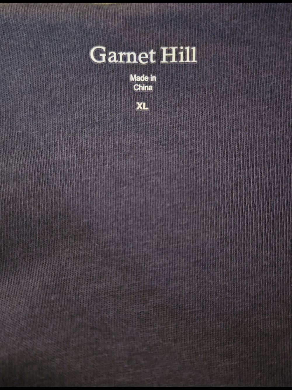 Garnet Hill Slate Blue Swing Top, Stunning Silver Grey Embroidery, XL, 14-16 - Picture 3 of 4